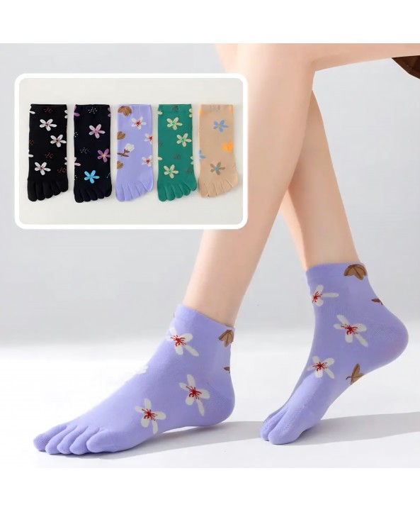 Чорапи с пръсти плитки 1483 комплект 5 чифта 